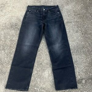 American Eagle curvy straight black jeans